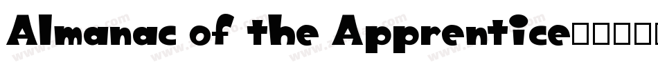 Almanac of the Apprentice字体转换